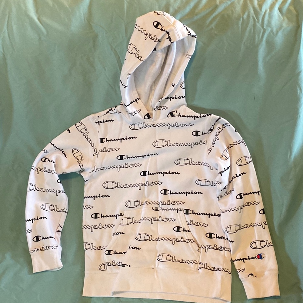 Boy’s Size L Champion All Over Print Hoodie